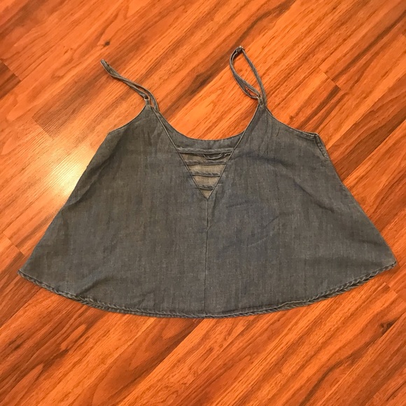 Paper Crane denim tank - Picture 2 of 3